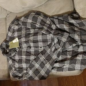 NWT Goodfellow men's size L, black and white flannel
